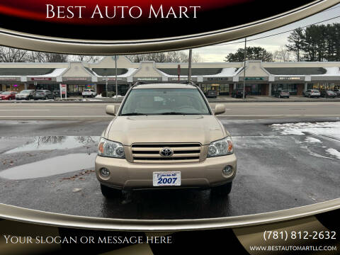 2007 Toyota Highlander for sale at Best Auto Mart in Weymouth MA