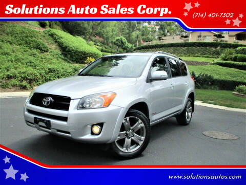 2011 Toyota RAV4 for sale at Solutions Auto Sales Corp. in Orange CA