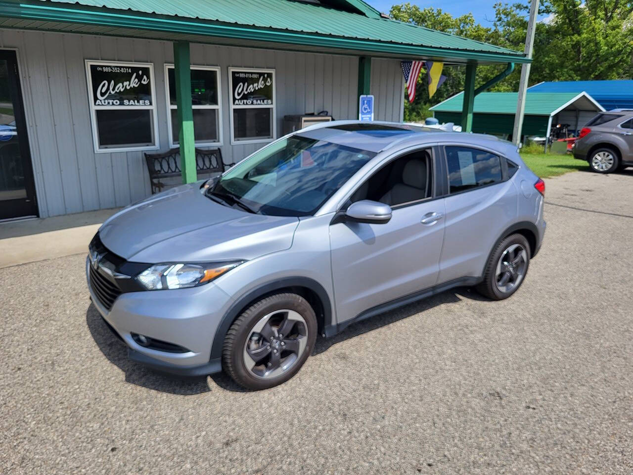 2018 Honda HR-V for sale at Clarks Auto Sales Inc in Lakeview, MI