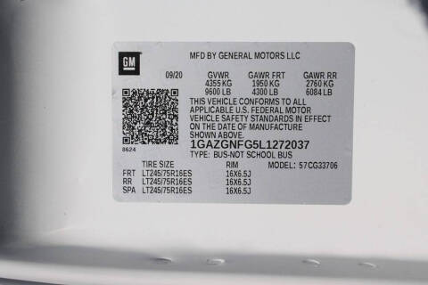 2020 Chevrolet Express LS 3500