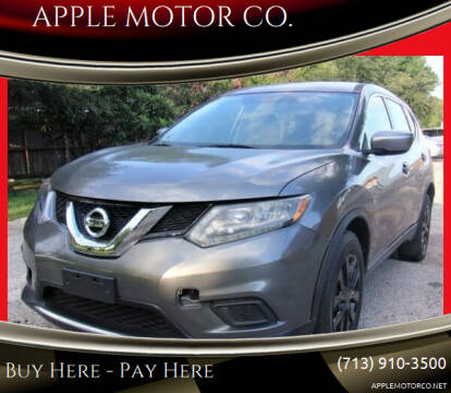 2016 Nissan Rogue for sale at APPLE MOTOR CO. in Houston TX