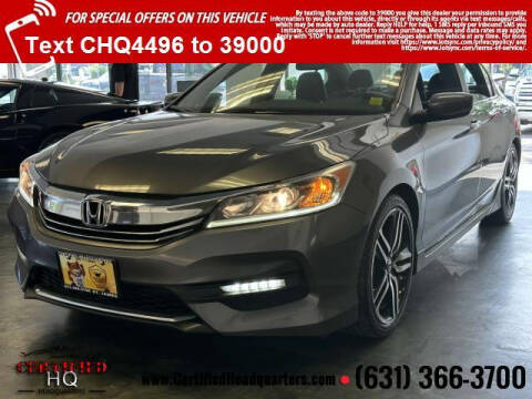 2016 Honda Accord for sale at CERTIFIED HEADQUARTERS in Saint James NY