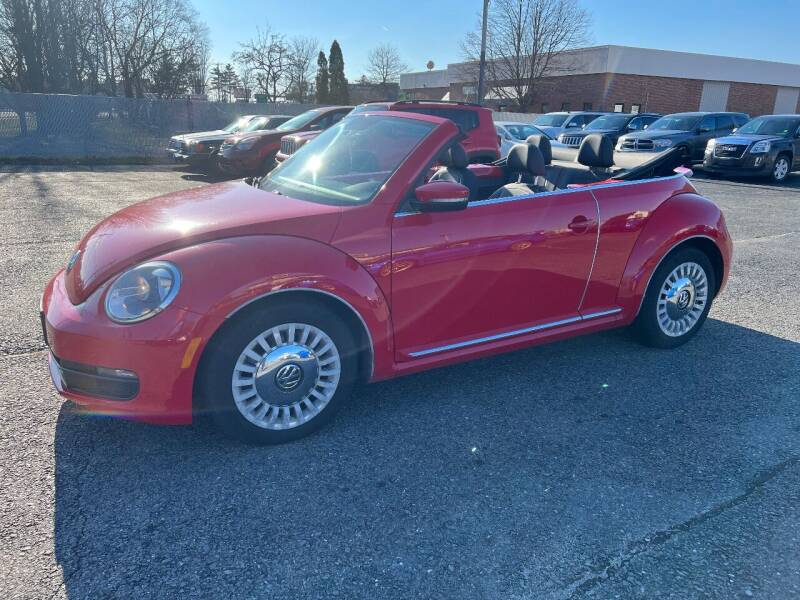 2013 Volkswagen Beetle Convertible for sale at Riverside Auto Sales & Service in Portland ME
