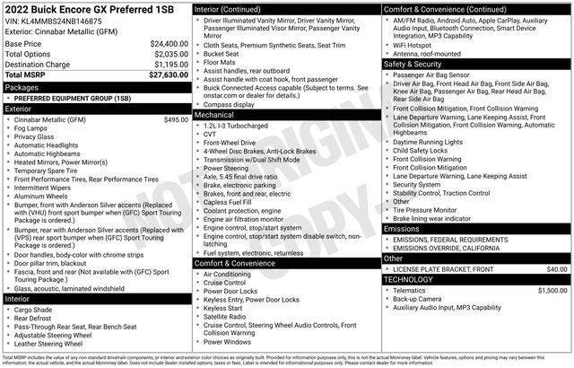 2022 Buick Encore GX Preferred