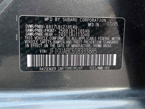 2025 Subaru Impreza
