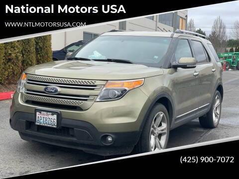 2013 Ford Explorer for sale at National Motors USA in Federal Way WA