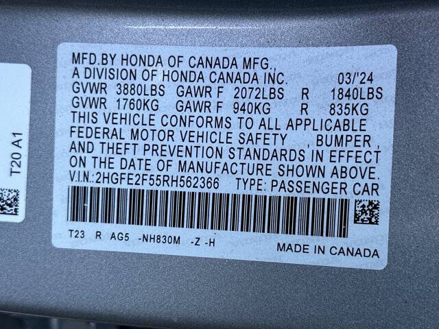 2024 Honda Civic Sport