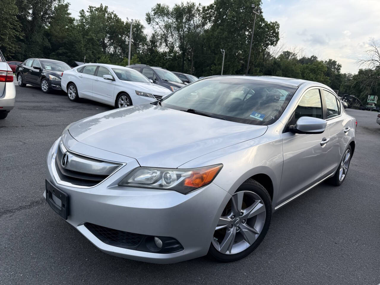 Silver 2014 Acura ILX Sedan Front-Wheel Drive 5-Speed Automatic