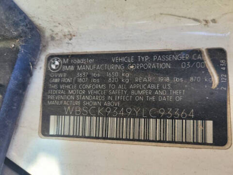 2000 BMW Z3 M