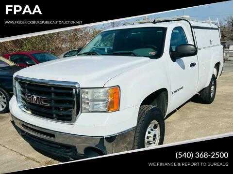 2007 GMC Sierra 2500HD for sale at FPAA in Fredericksburg VA