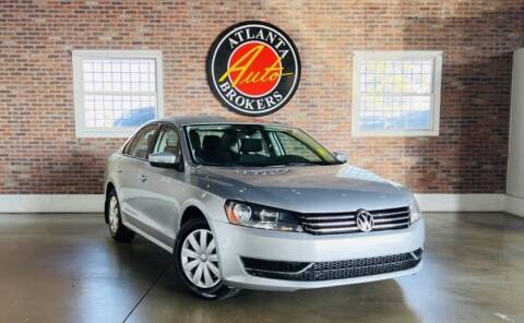 2013 Volkswagen Passat for sale at Atlanta Auto Brokers in Marietta GA