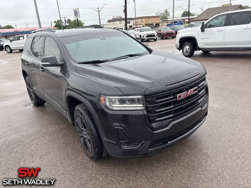 Used 2023 GMC Acadia SLE with VIN 1GKKNKL49PZ259701 for sale in Perry, OK