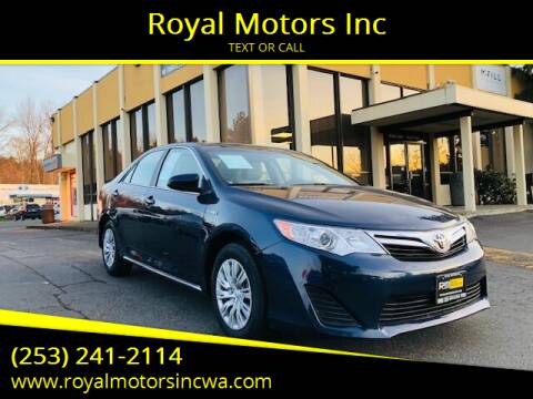 2014 Toyota Camry Hybrid for sale at Royal Motors Inc in Kent WA