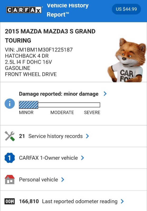 2015 Mazda MAZDA3 s Grand Touring