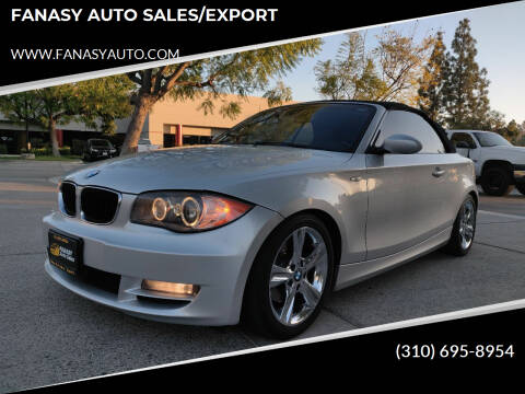 2008 BMW 1 Series for sale at FANASY AUTO SALES/EXPORT in Yorba Linda CA
