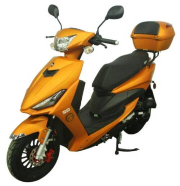 2019 50cc Viper Matte Finish 4  Stroke Moped Scooter