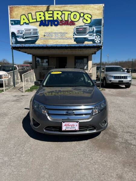 2012 Ford Fusion for sale at Alberto's Auto Sales in Del Rio TX