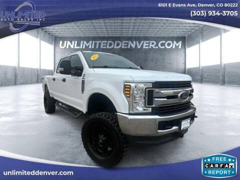 2018 Ford F-250 Super Duty for sale at Unlimited Auto Sales in Denver CO