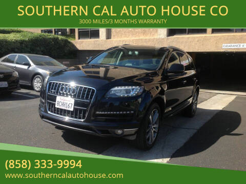 2013 Audi Q7 for sale at SOUTHERN CAL AUTO HOUSE in San Diego CA