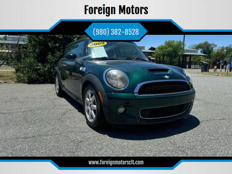 2009 MINI Cooper for sale at Foreign Motors in Kannapolis NC