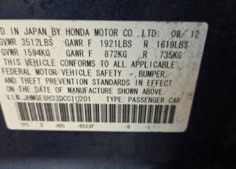2013 Honda Fit
