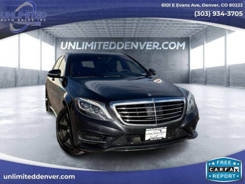 2014 Mercedes-Benz S-Class for sale at Unlimited Auto Sales in Denver CO