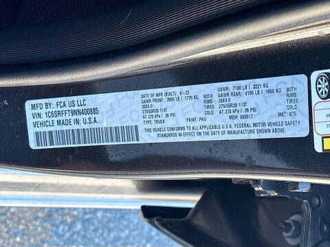 2022 RAM 1500