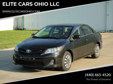 2012 Toyota Corolla for sale at ELITE CARS OHIO LLC in Solon OH