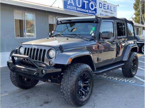 2017 Jeep Wrangler Unlimited for sale at AutoDeals in Hayward CA