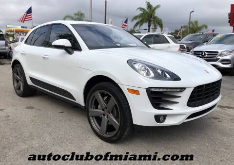 2015 Porsche Macan for sale at AUTO CLUB OF MIAMI, INC in Miami FL
