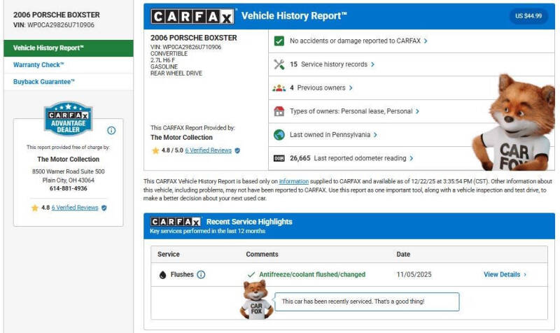2006 Porsche Boxster