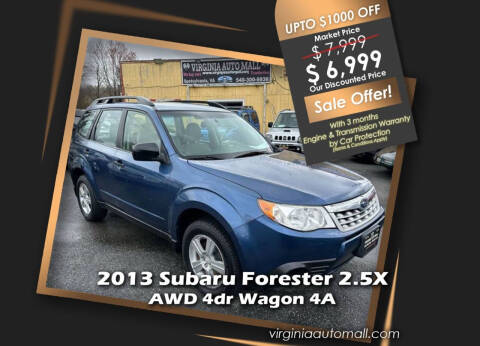 2013 Subaru Forester for sale at Virginia Auto Mall in Woodford VA