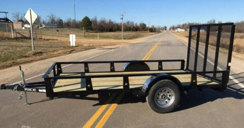 2023 Rice Trailers Single Axle Utility- 74" x 12'