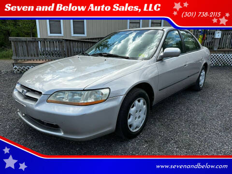 1998 Honda Accord for sale at Seven and Below Auto Sales, LLC in Rockville MD