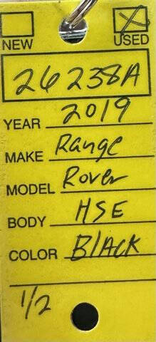 2019 Land Rover Range Rover HSE