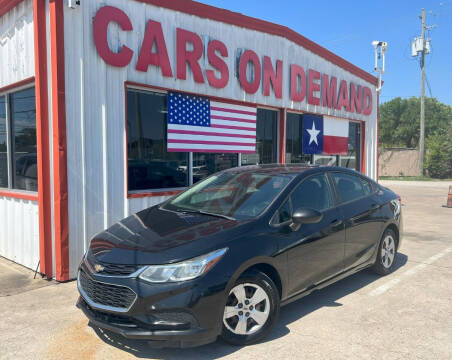 2017 Chevrolet Cruze for sale at Cars On Demand 3 in Pasadena TX