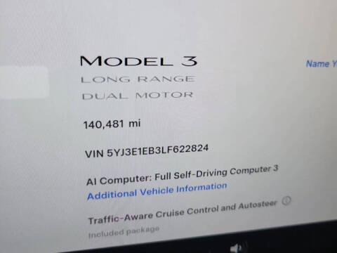 2020 Tesla Model 3 Long Range