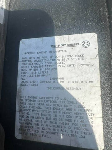 2014 Freightliner CASCADIA TANDEM AXLE DAY CAB