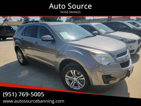 2012 Chevrolet Equinox for sale at Auto Source in Banning CA