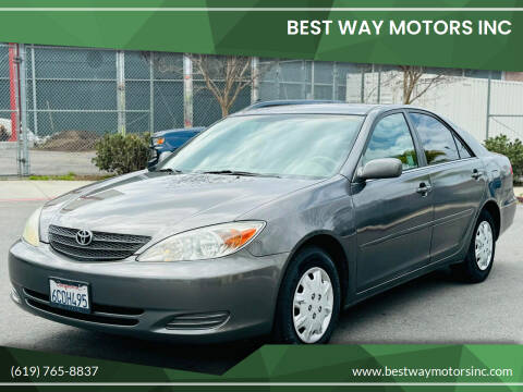 2004 Toyota Camry for sale at BEST WAY MOTORS INC in San Diego CA