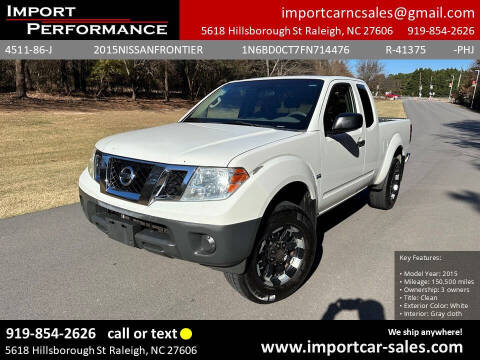 2015 Nissan Frontier for sale at Import Performance Sales in Raleigh NC