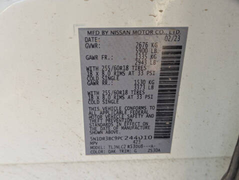 2023 Nissan Pathfinder SV