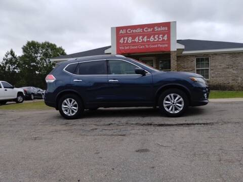 2016 Nissan Rogue for sale at All Credit Car Sales in Milledgeville GA