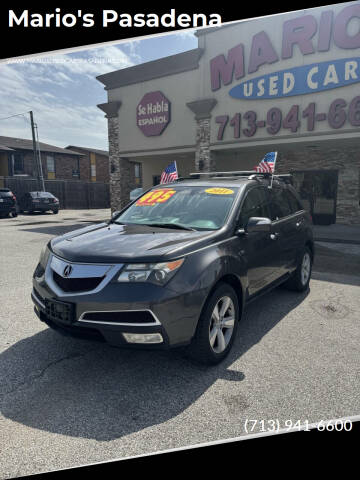2011 Acura MDX for sale at Mario's Pasadena in Pasadena TX