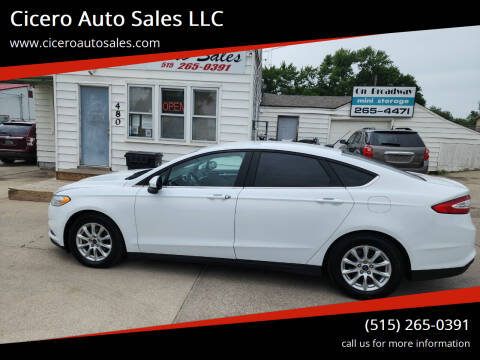 2016 Ford Fusion for sale at Cicero Auto Sales LLC in Des Moines IA