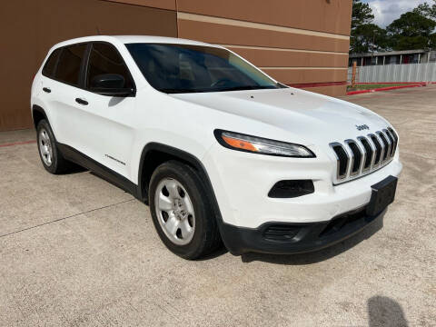 2014 Jeep Cherokee for sale at ALL STAR MOTORS INC in Houston TX