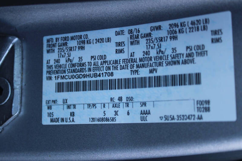 2017 Ford Escape SE