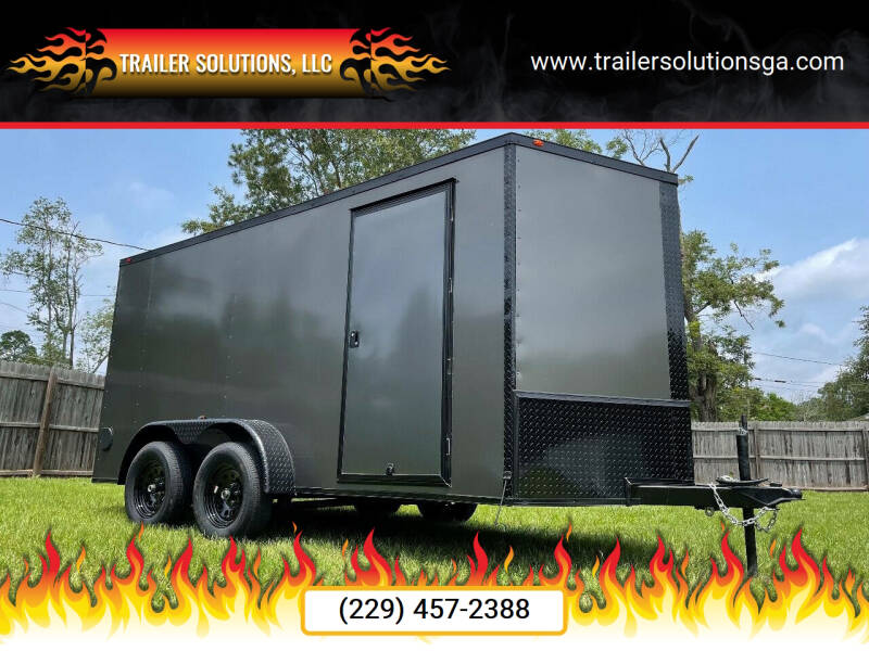 2025 7x14 Tandem Axle 7x14TA2 ENCLOSED CARGO TRAILER for sale at Trailer Solutions, LLC in Fitzgerald GA