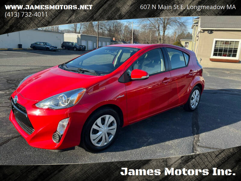 2015 Toyota Prius c for sale at James Motors Inc. in East Longmeadow MA