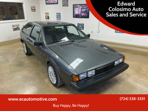 1982 Volkswagen Scirocco for sale at Edward Colosimo Auto Sales and Service in Evans City PA